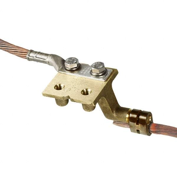 Panduit - 2 AWG Compatible Grounding Clamp - Copper Alloy, 5.8071" OAL, IEEE STD 837-2002 - Benchmark Tooling