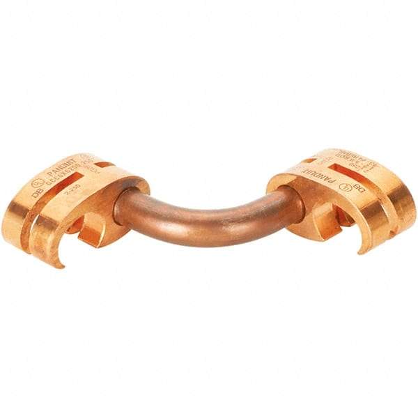 Panduit - 2 AWG Compatible Grounding Clamp - Copper Alloy, 1" OAL, IEEE STD 837-2002, UL 467 Listed, CSA 22.2 Certified - Benchmark Tooling