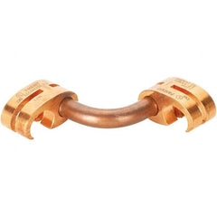 Panduit - 2 & 6 to 1/0 AWG Compatible Grounding Clamp - Copper Alloy, 1" OAL - Benchmark Tooling