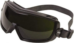 Uvex - Size Universal, Green Polycarbonate Anti-Fog Lens, Welding Goggles - Indirect Vent, Black PVC Frame - Benchmark Tooling