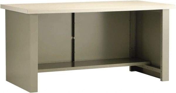 Rousseau Metal - 60 Wide x 30" Deep x 30" High, Plastic Laminate Workbench - Fixed Legs - Benchmark Tooling