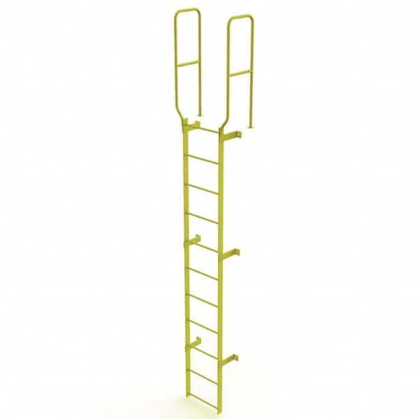 TRI-ARC - Rolling & Wall Mounted Ladders & Platforms Type: Fixed Ladder Style: Safety Cage - Benchmark Tooling