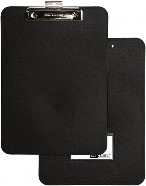 Baum/Gartens - 12-1/2 Inch Long x 9 Inch Wide, Clip Board - Black - Benchmark Tooling