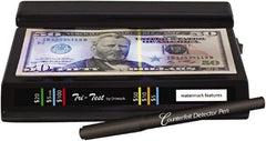 Dri-Mark - Black Counterfeit Detector Marker - Felt Tip, Chemically Sensitive Ink - Benchmark Tooling