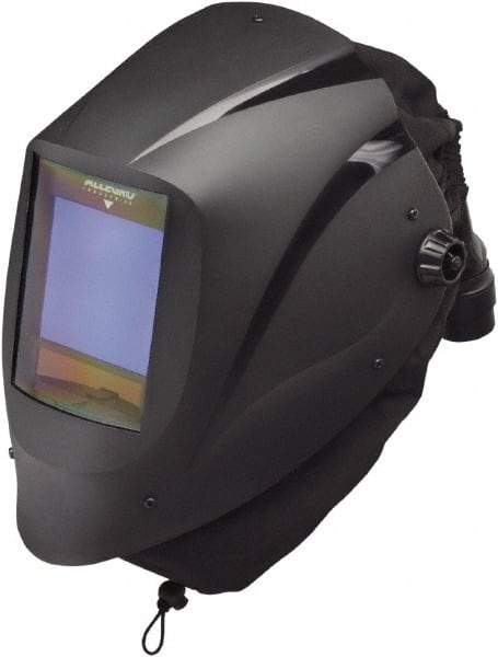 Allegro - Size Adjustable, PAPR Compatible Welding Helmet with Flip-Up Welding Lens over Face Shield - Dupont Super Tough Flame Retardant Nylon, Black, Compatible with EZ Air PAPR - Benchmark Tooling