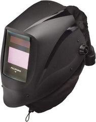 Allegro - Size Adjustable, PAPR Compatible Welding Helmet with Flip-Up Welding Lens over Face Shield - Dupont Super Tough Flame Retardant Nylon, Black, Compatible with EZ Air PAPR - Benchmark Tooling