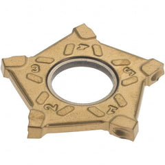 Iscar - PENTAD22R200 Grade IC808, 2mm Cutting Width Carbide Cutoff Insert - Right Hand Lead Angle, 0.2mm Corner Radius, TiAlN Finish - Benchmark Tooling