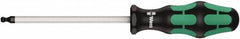 Wera - 1/2" Hex Ball End Driver - 6" Bade Length, Ergonomic Cushion Grip Handle, 267mm OAL - Benchmark Tooling