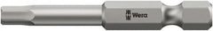 Wera - 1/4" Hex Bit - 1/4" Hex Drive, 3-1/2" OAL - Benchmark Tooling