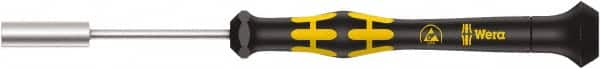 Wera - 5mm Solid Shaft ESD Nutdriver - Ergonomic Handle, 157mm OAL - Benchmark Tooling