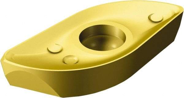 Sandvik Coromant - R2163006 MM Grade 1025 Carbide Milling Insert - TiCN/TiN Finish, 6.35mm Thick - Benchmark Tooling