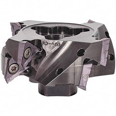 Tungaloy - 26mm Arbor Hole, Indexable High-Feed Face Mill - Benchmark Tooling