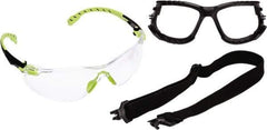 3M - Clear Lenses, Frameless Safety Glasses - Anti-Fog, Size Universal, Over the Glasses - Benchmark Tooling
