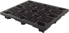 LEWISBins+ - 40.2" Long x 48.2" & Wide x 5-3/4" High Polypropylene Nestable Pallet - 12,000 Lb Static Capacity, Black - Benchmark Tooling