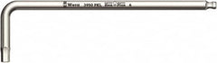 Wera - 2mm Hex, Long Arm, Hex Key - 101mm OAL, Metric System of Measurement - Benchmark Tooling