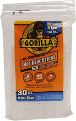 Gorilla Glue - 0.27" Diam, 4" Long, Clear, Hot Melt, Low Melt Glue Stick - Benchmark Tooling