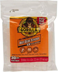 Gorilla Glue - 0.43" Diam, 4" Long, Clear, Hot Melt, Low Melt Glue Stick - Benchmark Tooling