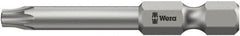 Wera - 1/4" Drive T27 Torx Plus Screwdriver Bit - 3-1/2" OAL, Tamper Resistant Bit - Benchmark Tooling