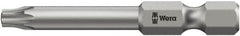Wera - 1/4" Drive T27 Torx Plus Screwdriver Bit - 2" OAL, Tamper Resistant Bit - Benchmark Tooling