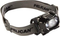 Pelican Products, Inc. - White LED Bulb, 105 Lumens, Hands-free Flashlight - Black Plastic Body, 3 AAA Alkaline Batteries Included - Benchmark Tooling