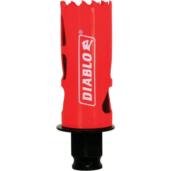 Freud - 1-1/8" Diam, 2-3/8" Cutting Depth, Hole Saw - Bi-Metal Saw, Toothed Edge - Benchmark Tooling