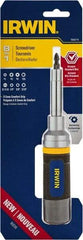 Irwin - 8-in-1 Mini-Ratchet Bit Screwdriver Kit - Phillips, Torx, Square, Nutdrivers, Ratcheting - Benchmark Tooling