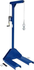 Vestil - 500 Lb Capacity, 77-1/4" Lift Pallet Truck Hoist - 1-7/8" Min Lift Height, 30" Fork Length x 7-5/8" Fork Width, 30" Overall Width - Benchmark Tooling