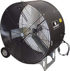 Schaefer Ventilation Equipment - 36" Blade, 1/2 hp, 11,000 CFM, Industrial Circulation Fan - Portable with Wheels, 1 Speed - Benchmark Tooling