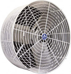 Schaefer Ventilation Equipment - 20" Blade, 1/2 hp, 5,830 CFM, Industrial Circulation Fan - Ceiling Mount, 1 Speed - Benchmark Tooling