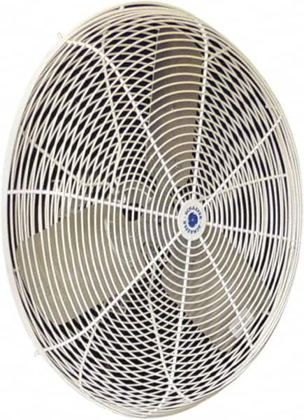 Schaefer Ventilation Equipment - 30" Blade, 1/2 hp, 8,500 & 9,600 CFM, Oscillating Industrial Circulation Fan - Fan Head Only, 2 Speed - Benchmark Tooling