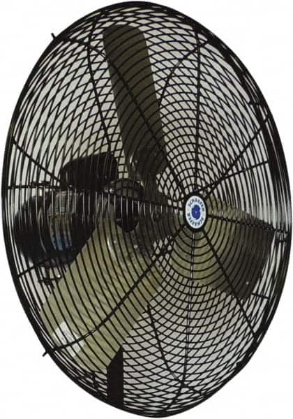 Schaefer Ventilation Equipment - 30" Blade, 1/2 hp, 8,500 & 9,600 CFM, Oscillating Industrial Circulation Fan - Fan Head Only, 2 Speed - Benchmark Tooling