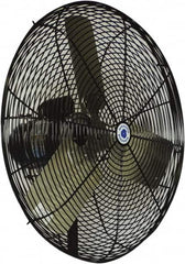 Schaefer Ventilation Equipment - 24" Blade, 1/4 hp, 4,900 & 5,400 CFM, Oscillating Industrial Circulation Fan - Fan Head Only, 2 Speed - Benchmark Tooling