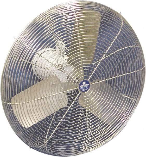 Schaefer Ventilation Equipment - 30" Blade, 1/2 hp, 10,030 CFM, Industrial Circulation Fan - Fan Head Only, 1 Speed - Benchmark Tooling