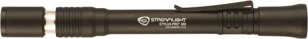 Streamlight - White LED Bulb, 65 Lumens, Mini Flashlight - Black Aluminum Body, 2 AAA Alkaline Batteries Included - Benchmark Tooling