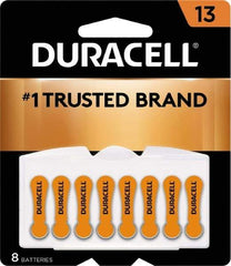 Duracell - Size 13, Zinc Air, 8 Pack, Hearing Aid Battery - 1.4 Volts, Flat Terminal, PR48, ANSI 7000ZD Regulated - Benchmark Tooling