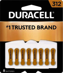 Duracell - Size 312, Zinc Air, 8 Pack, Hearing Aid Battery - 1.4 Volts, Flat Terminal, PR41, ANSI 7002ZD Regulated - Benchmark Tooling