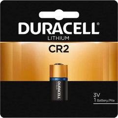 Duracell - Size CR2, Lithium, 1 Pack, Button & Coin Cell Battery - 3 Volts, Button Tab Terminal, CR17355, ANSI 5046LC Regulated - Benchmark Tooling