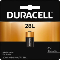 Duracell - Size 28L, Lithium, 1 Pack, Standard Battery - 6 Volts, Button Tab Terminal, 2CR11108, ANSI 1406LC Regulated - Benchmark Tooling