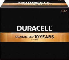 Duracell - Size C, Alkaline, 12 Pack, Standard Battery - 1.5 Volts, Button Tab Terminal, LR14, ANSI 14A Regulated - Benchmark Tooling