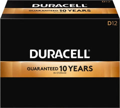 Duracell - Size D, Alkaline, 12 Pack, Standard Battery - 1.5 Volts, Button Tab Terminal, LR20, ANSI 13A Regulated - Benchmark Tooling