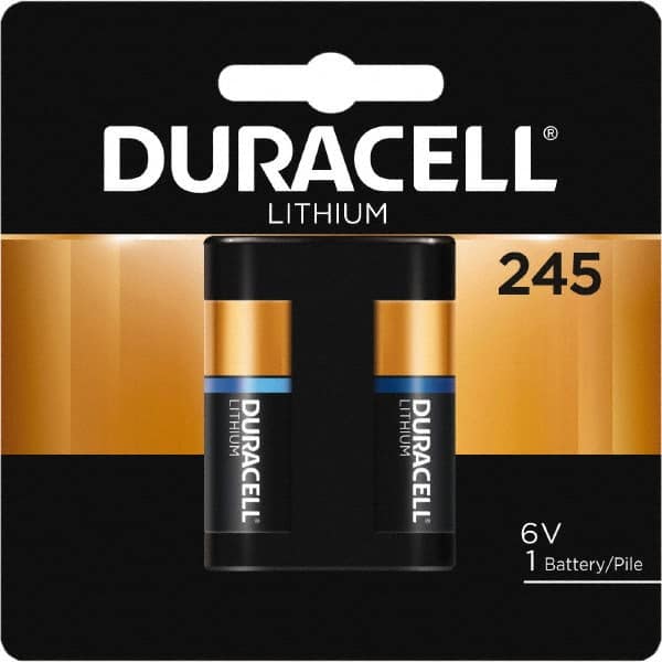 Duracell - Size 245, Lithium, 1 Pack, Button & Coin Cell Battery - 6 Volts, Flat Terminal, 2CR5, ANSI 5032LC Regulated - Benchmark Tooling