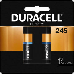 Duracell - Size 245, Lithium, 1 Pack, Button & Coin Cell Battery - 6 Volts, Flat Terminal, 2CR5, ANSI 5032LC Regulated - Benchmark Tooling