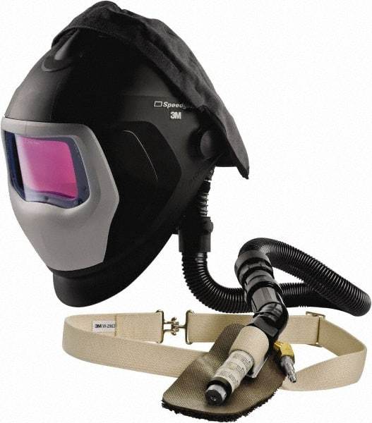 3M - Size Adjustable, Adjustable SAR System - Hard Hat with Face Shield Headgear, Welding Window, Auto Darkening Filter, Use for Welding - Benchmark Tooling