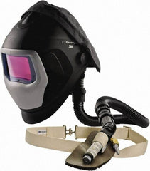 3M - Size Adjustable, Adjustable SAR System - Hard Hat with Face Shield Headgear, Welding Window, Auto Darkening Filter, Use for Welding - Benchmark Tooling