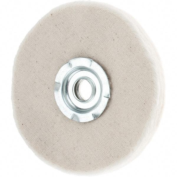 Value Collection - 4" Diam x 1/4" Thick Unmounted Buffing Wheel - 20 Ply, Polishing, 1" Arbor Hole, Soft Density - Benchmark Tooling