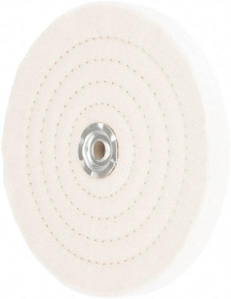 Value Collection - 8" Diam x 3/4" Thick Unmounted Buffing Wheel - 60 Ply, Polishing, 1" Arbor Hole, Medium Density - Benchmark Tooling