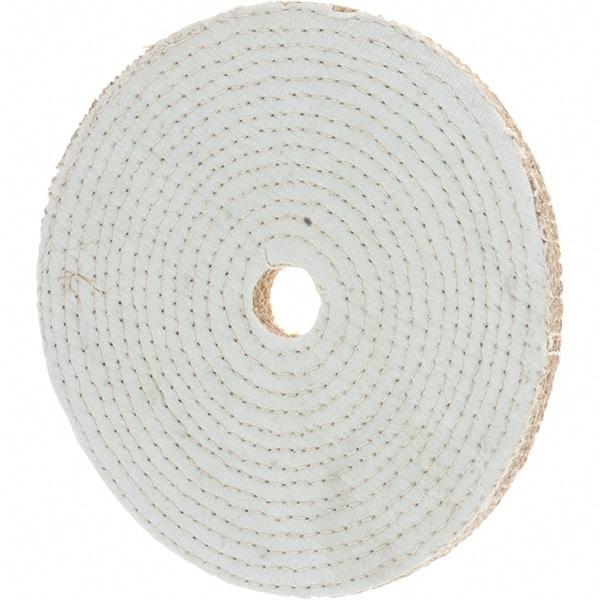 Value Collection - 10" Diam x 1/4" Thick Unmounted Buffing Wheel - 40 Ply, Polishing, 1-1/4" Arbor Hole, Hard Density - Benchmark Tooling