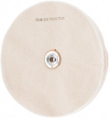 Value Collection - 10" Diam x 1/2" Thick Unmounted Buffing Wheel - 50 Ply, Polishing, 1" Arbor Hole, Soft Density - Benchmark Tooling