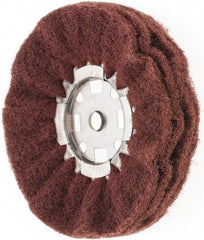 Value Collection - 8" Diam x 4" Thick, Hard Mounted Polishing Wheel - 2 Ply, Coarse Grade, 5/8" Shank Diam - Benchmark Tooling