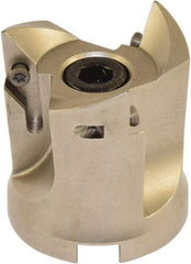 Millstar - 3 Inserts, 2" Cut Diam, 3/4" Arbor Diam, Indexable Square-Shoulder Face Mill - 93° Lead Angle, 2-1/8" High, VCGT Insert Compatibility, Series ASMC - Benchmark Tooling